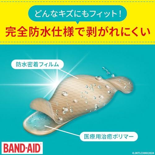 BAND-AID Wound Power Pad for Water-Resistant Work, 10 pads x 2 packs + Original Memo Pad Included. Waterproof, for chapped fingertips, quick and