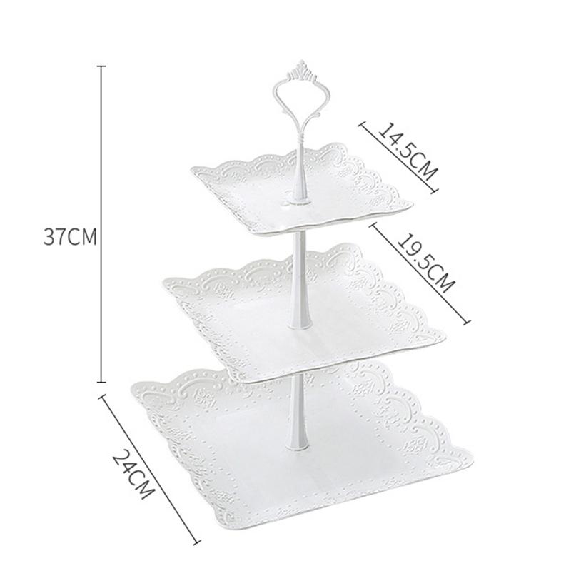 2/3 Katlı Cupcake Standı Servis Standı Tatlı Kulesi Meyve Tepsisi Çay Partisi Bebek Partisi Düğün Noel Partisi İçin