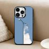 Surrealist style  Phone Case For iPhone17, 16,15,14,13,12 Pro Max Black Candy Matte Shockproof Cover
