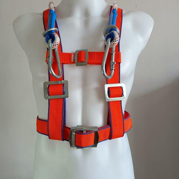 European Full Body Five-Point Electrician Harness with Double Hook.