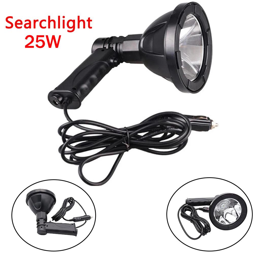 Powerful Long Range Spotlights 4inch 25W Portable Spotlights Fishing Camping Hunting Lamp Searchlight Emergency Lights