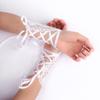 High Quality Dress Fashionable Beads Rhinestone Lace Fingerless Gloves Short Gloves