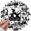 50PCS Anime Jujutsu Kaisen Stickers Black and White Style Graffiti Decals DIY Car Phone Laptop Skateboard Cool Sticker Toy