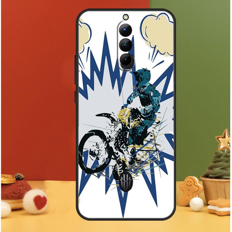 Freestyle Motocross Sport Case For ZTE Nubia Red Magic 9 Pro Plus 8 8S Pro Plus RedMagic 6 7 6S 7S Pro 6R 5S 5G Cover
