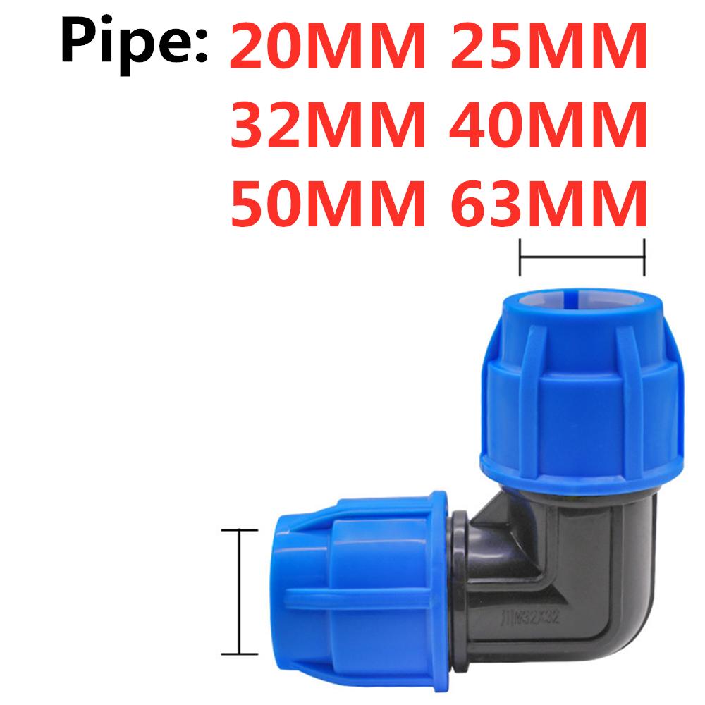 1pcs PE Connector Pipe Fittings 20MM 25MM 32MM Water Tube Direct 1/2" 3/4" 1" Thread Quick Connect Live Joint