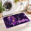 Poppy Playtime Custom Text Flannel Floor Rug Soft Kitchen Mat Personalized Non Slip Carpet