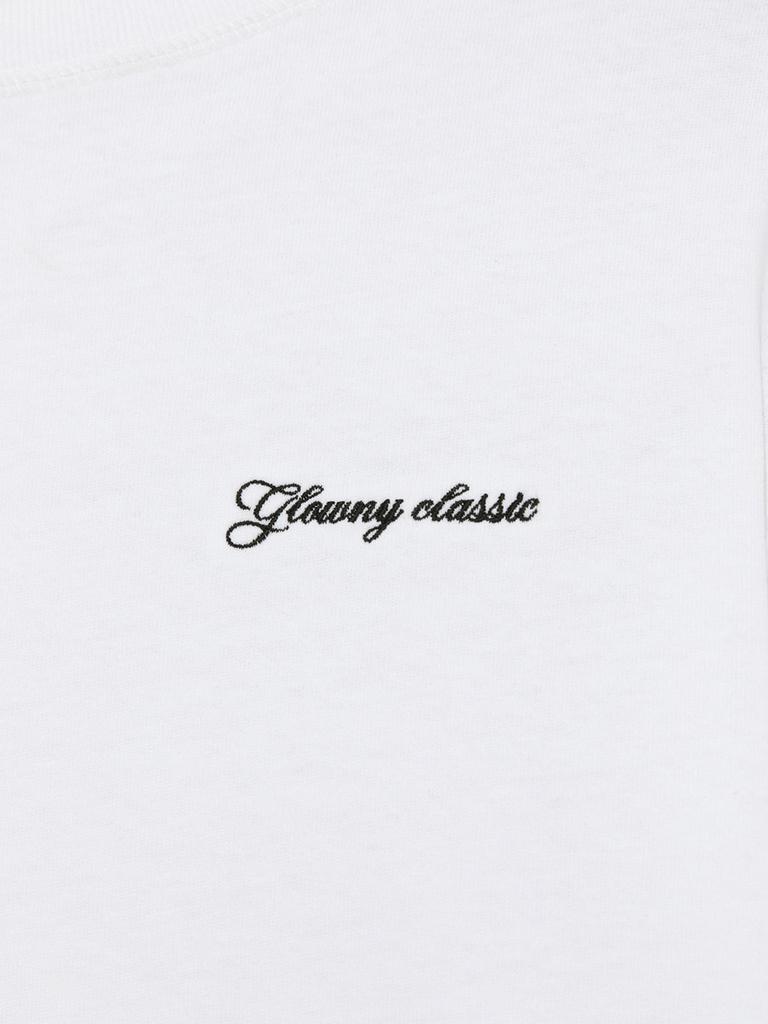 GLOWNY G Double Sleeve Letter Tee (White)