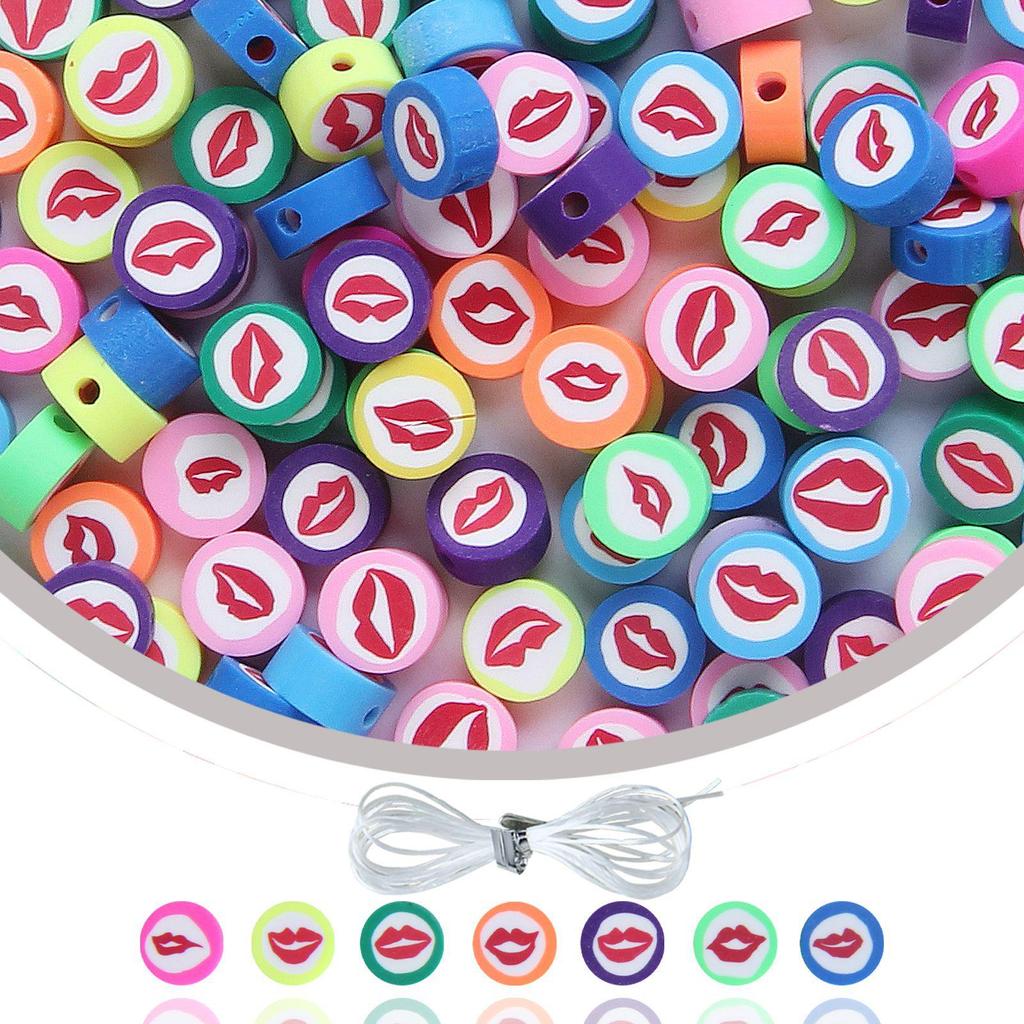 Colorful Bohemian Polymer Clay Beads - DIY Jewelry Accessories Pack
