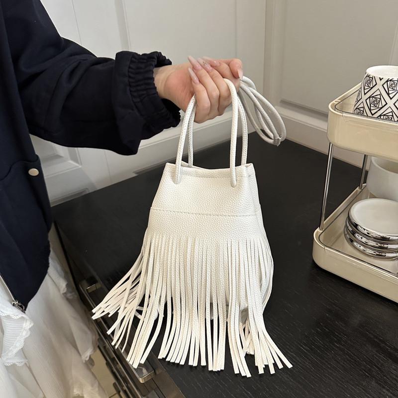 Tassel Phone Bag With Magnetic Closure For Daily Casual Wear