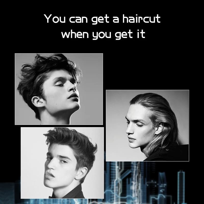 Men's Plug-in Hair Clipper New High-power Electric Clippers Professional Universal Oil Head Razor Hair Clippers Wear-resistant and Sharp