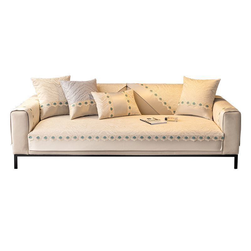 Chenille Sofa Cushion All-Season Universal Seat Cushion Non-Slip Simple and Light Luxury Cushion Affordable Luxury Style Sofa Cover