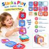1 Set Fine Motor Training Busy Cube Stacking Toy Smooth Edge Sensory Hexahedron Toy  Travel Toy