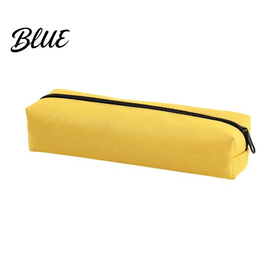 Low-saturation Color Pouch Simple School Case Capacity Large Oxford Pencil Pen Bag Supplies Organizer Zipper for Office Lightweight Stationery