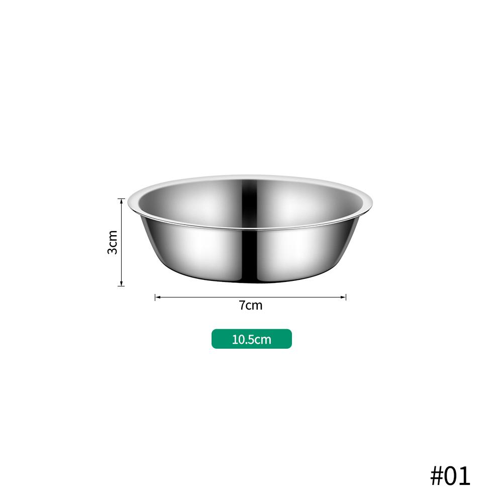 Large Capacity Dog Bowl Stainless Steel Pet Feeding Bowl Cat and Dog Food Drinking Bowl Metal Feeding Bowl Durable and Cheap