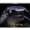 Forsining Men Fashion and Leisure Hollow Blue Glass Waterproof Mechanical Watch