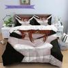 Makima Pattern Bedding,Quilt Set Quilt Cover Pillowcase Home Birthday Gift(1 * duvet cover + 2 * pillowcase, without core)
