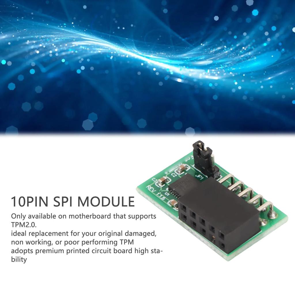 TPM 2.0 Modul 10Pin SPI 3.3V 9670 Chipsatz für SuperMicro Hohe Sicherheit Stabiles Sicherheitsmodul