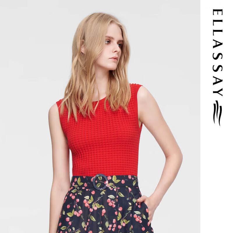 

ELLASSAY Women s Slim-Fit Knit Top L