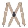 Men's 5CM Wide X-Back Suspenders Elastic 4 Clips Heavy Duty Adjustable Braces