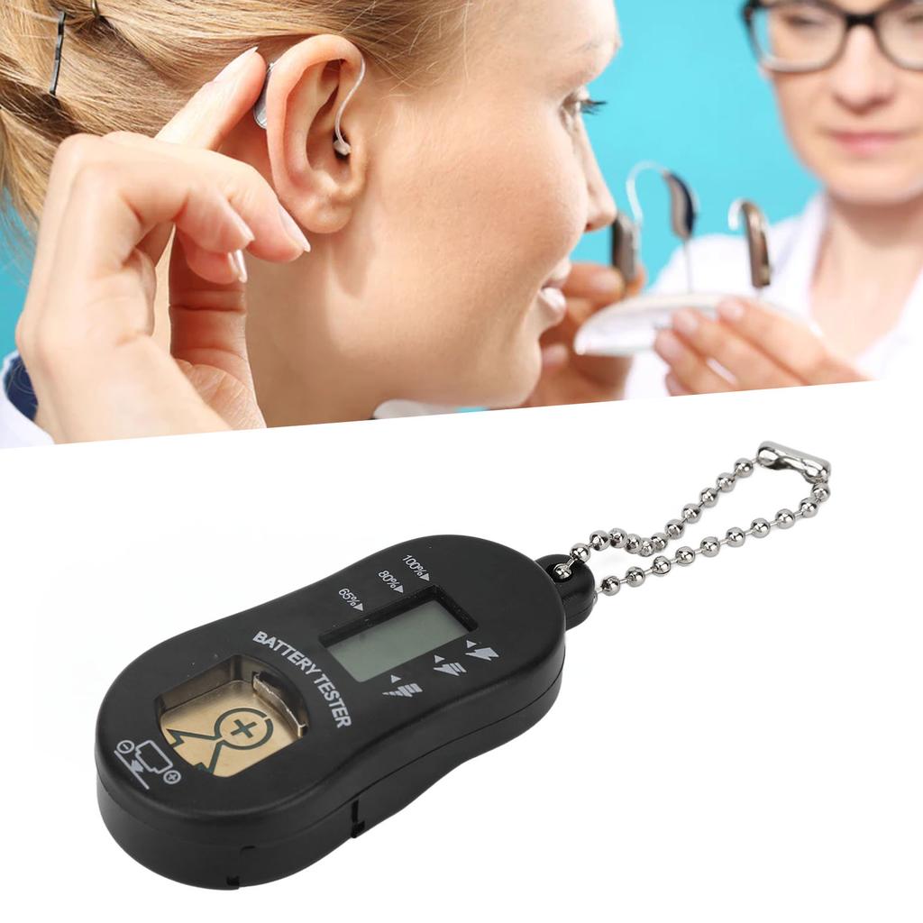 Button Cell Battery Checker Portable LCD Screen Hearing Aid Battery Tester Checker Tool