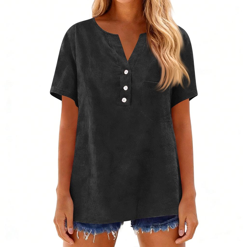 Women's Shirts Dressy Casual T-Shirts Short Sleeve Tunic Tops Basic Tees Pullover Work Blouses
