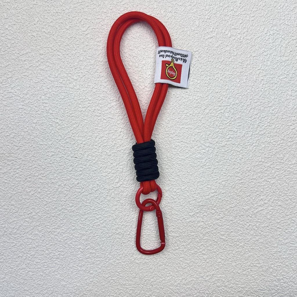 Outdoor Backpack Lanyard: Nylon Woven Keychain & Carabiner with Doll Accessory
