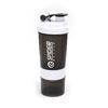 3 Layer Shaker Bottle Protein Powder Cup Sports Mixer Protein Shaker Water Bottles with Shaker Ball Protein Shakers 550ML