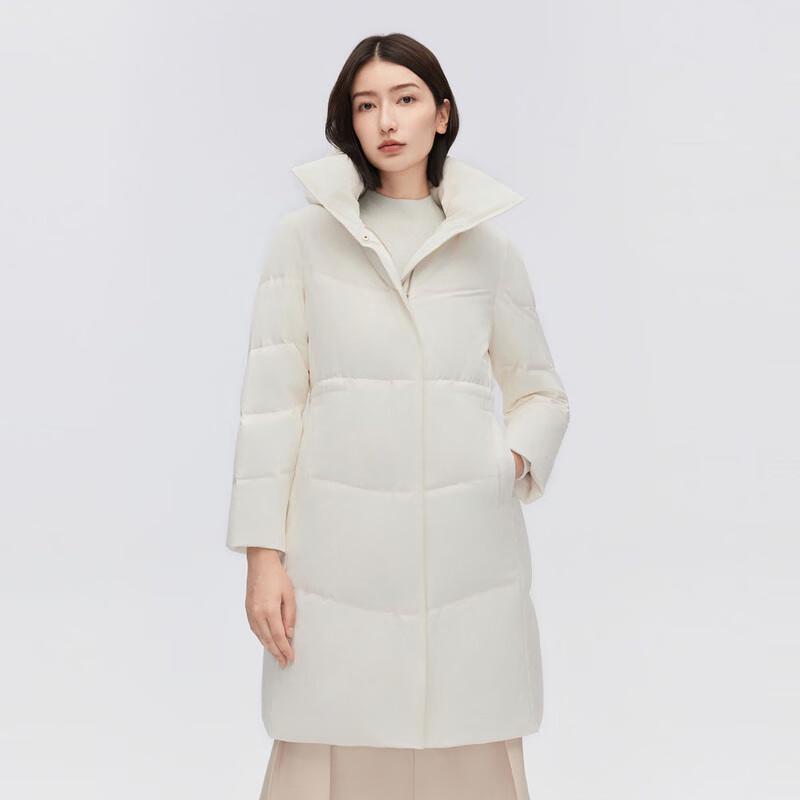 

Bosideng Women s B30144172M Waist-Cinched Detachable Hooded Down Jacket 180/100A