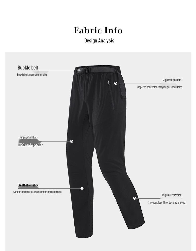 Bird's Moisture-Wicking Men's Quick-Dry Spring/Summer Outdoor Hiking Pants for Daily Commute & Casual Sports