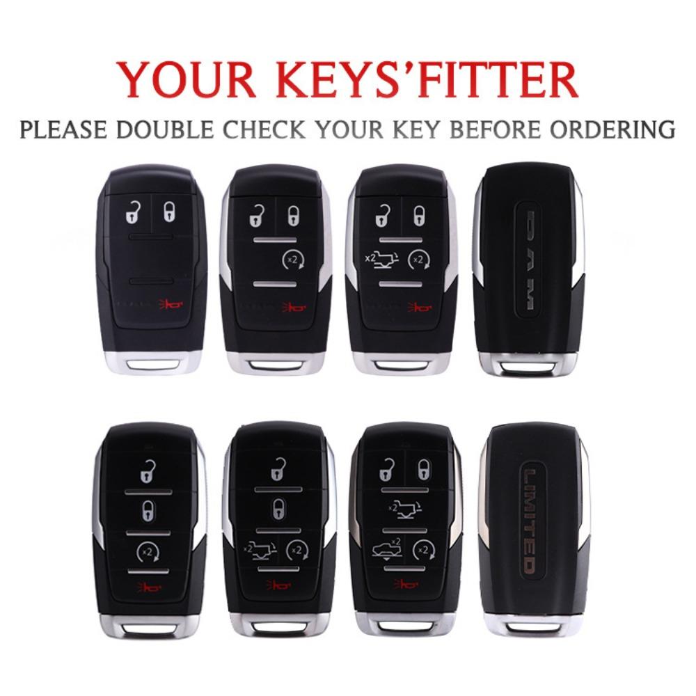 För Dodge Nyckelskydd för Journey RAM 1500 2500 3000 Chrysler Fullt Skydd Nyckelskal