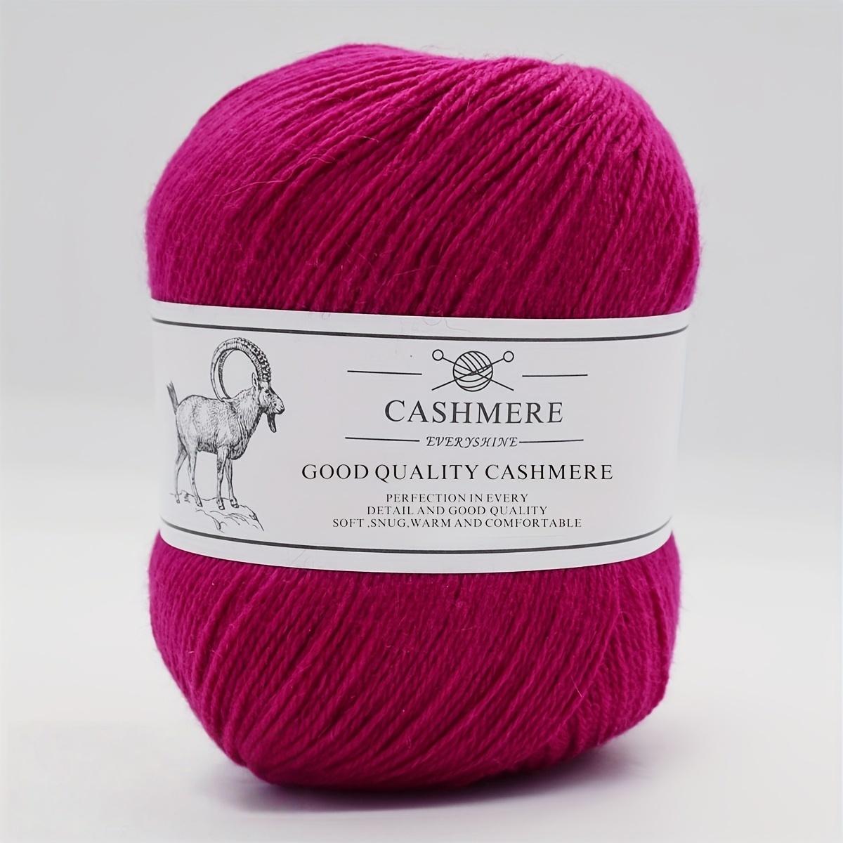 

Пряжа премиум-кашемира для вязания спицами и крючком – 50 г/1,76 унции, 320 м/350 ярдов, ультрамягкая тонкая шерсть ручной работы (Спицы 1,5-2,5 мм) Свитера DIY-поделки