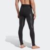 Adidas Techfit Control Tights Letter Embroidery Print Slim Fit Sports Pants Men Tights Black HS9812