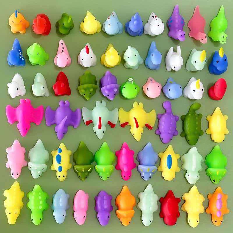 Dinosaur Kawaii Squishies Soft Squeeze Fidget Toys For Stress Relief Kids Party Favors Stocking Stuffers Classroom Prizes