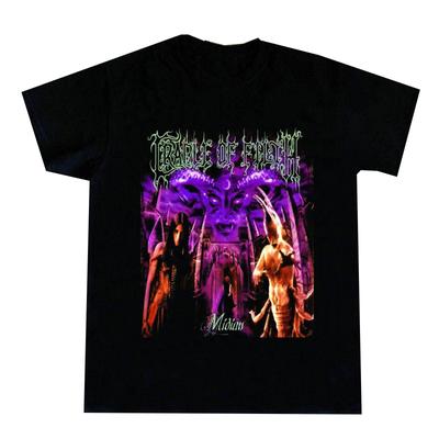 VINTAGE ZELDZAAM Cradle of Filth Korte Mouw Tortured Soul Asylum T-shirt Heren Dames T-shirts Top A085