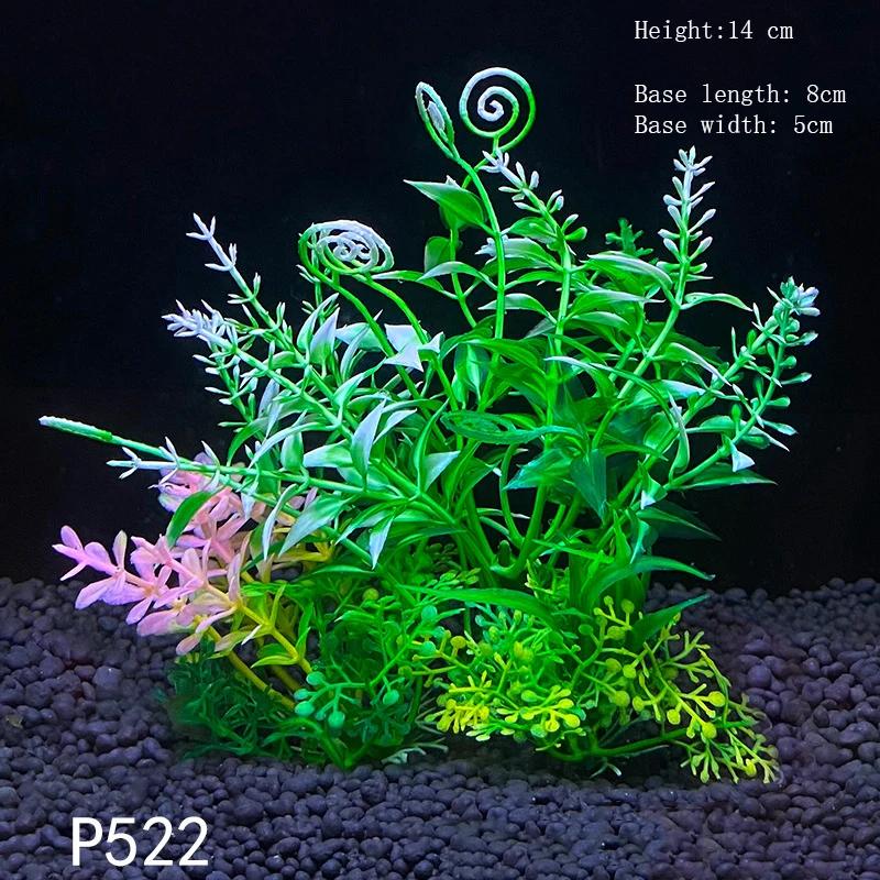 Künstliche Unterwasser-Pflanzen aus Kunststoff für Aquarien, Aquarien, gefälschte Sträucher, grünes Wasser, Gras, Betrachtungssimulation, Dekoration