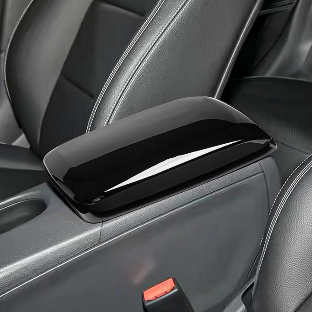 Panou Acoperire Cotieră Centrală Auto Fibră de Carbon și Negru Lucios Accesorii Interioare Pentru Mercedes Benz GLA220 CLA200A180 B180