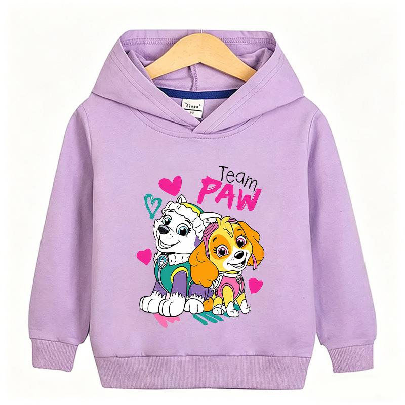 Skye girls hoodie pullover Cartoon Children Leisure hoodie toddled girls teen Spring Autumn 4 to14 y
