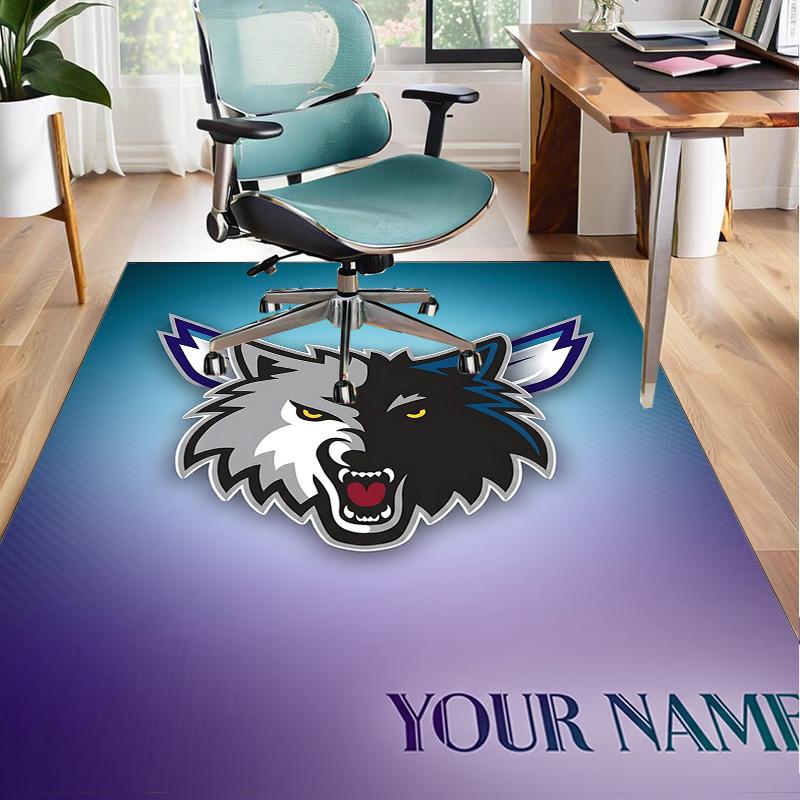 Custom Name Rug Minnesota Logo Area Rug Suitable for Indoor And Outdoor,Carpets for Homes, Offices,Living Rooms,Home Decor,Christmas Gift