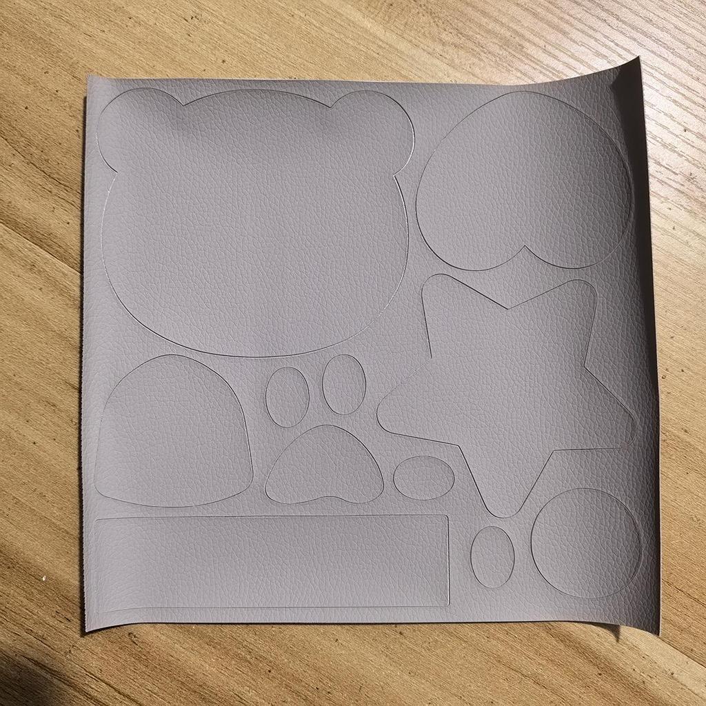 Selbstklebender Bär Kunstleder Reparaturflicken für Sofa- oder Zigarettenbrand-Schäden