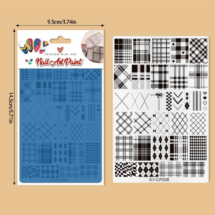 Stainless Steel Nail Stamping Plate Creative And Stylish Nail Art Intricate Nail Design Plate For Fashion Enthusiasts