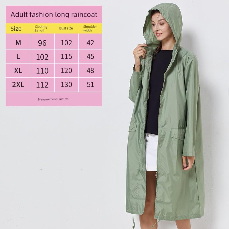 Raincoat Women's Trench Coat Type Thin Breathable Outdoor Hiking Hiking Single Body Waterproof Poncho Men's Multi-Color Portable