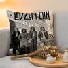 Cushion Cover  Linen  SkinFriendly Soft Decorative Case For Sofa Home Decor Rock Band LLed Zeppelin Pillow cover