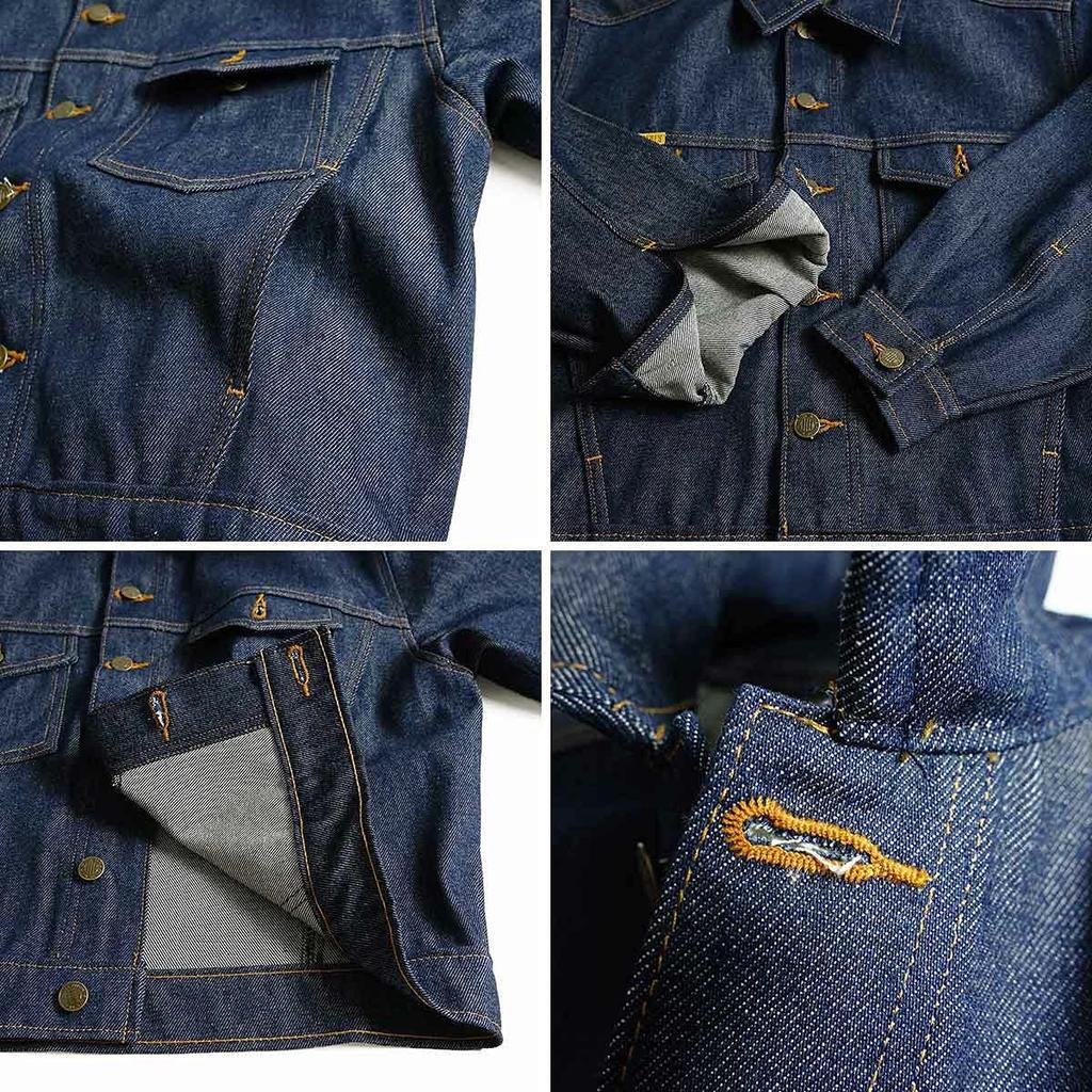 Prison Blues Denim Western Rigid Size L Jacket, Blue,