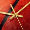 Basketball Design Acrylic Wall Clock Mute Movement Silent Large Numerals Decorative Clock for Bedroom Living Room Office Study