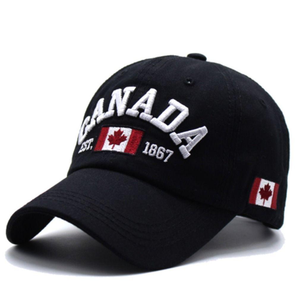 Fashion I Love Canada Baseball Cap Flag Printed Embroidery Dad Hat Cotton Hip Hop Caps