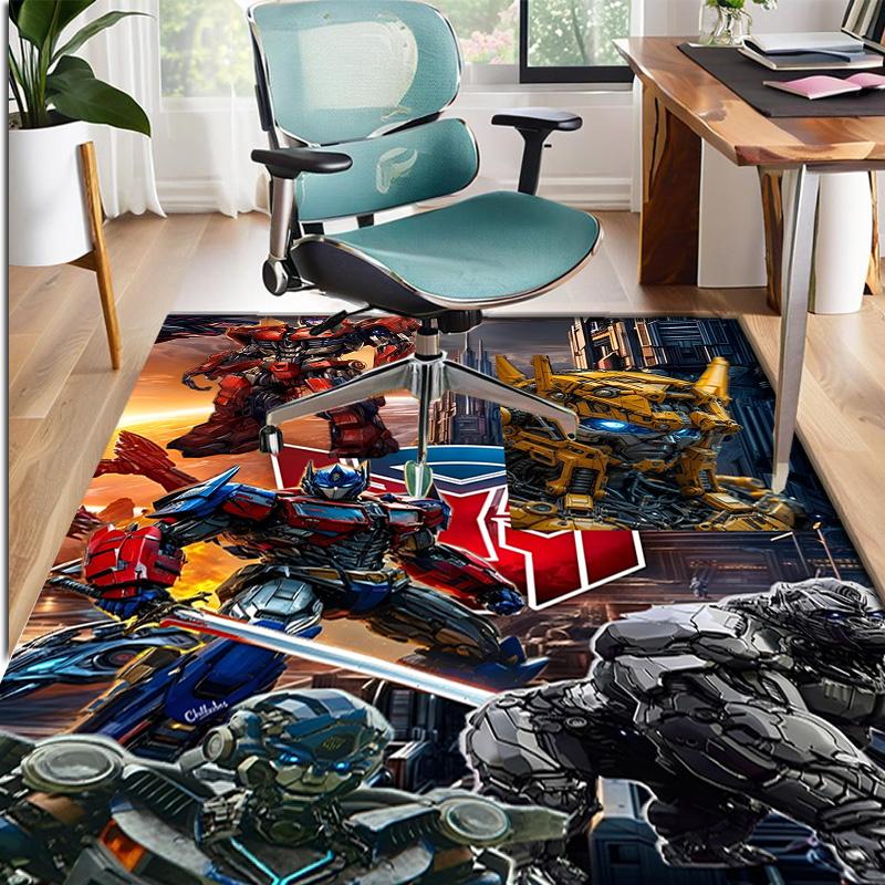 Transformers Pattern Rug, Indoor/Outdoor Mat, for Picnic, Gameroom, Bedroom, Office, Living Room, Home Decor Carpet, Birthday Gift