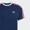 adidas Originals 3-Stripes Tee Night Indigo/Better Scarlet/White Men Tops Blue Night-Indigo Better-Scarlet KC8636