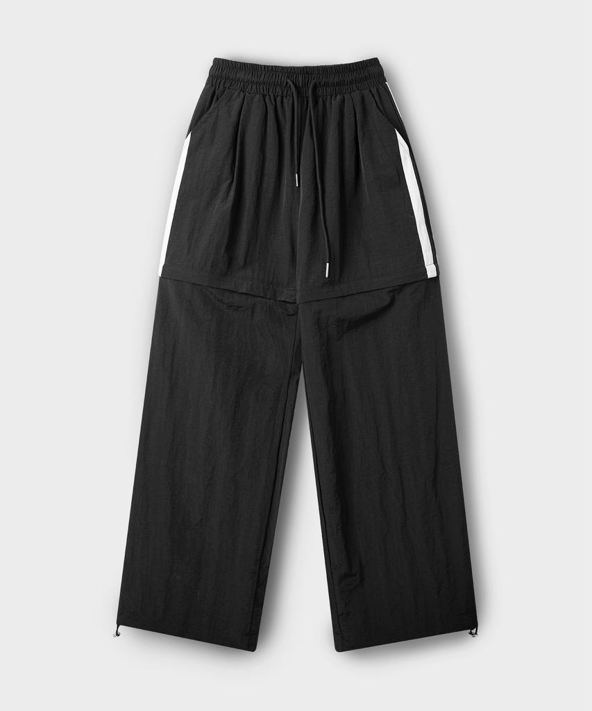 SOME PLACE Two-Way Nylon Line Color Block Training Wide Elastic Pants _ 3 Colors