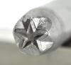 6pcs Versatile Star Shaped Metal Stamp Set Carbon Steel Punch Tools for Hobbyists Leather and Wood Embossing Supplies
