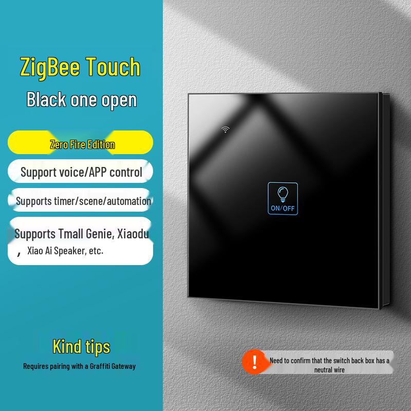 Zhengshang C3 Graffiti ZigBee Smart Switch: Wireless Voice Panel, Tuya-Enabled, EU Standard, Alexa & Google Compatible.